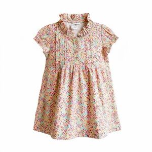 PEEK Ditsy Floral Dress Tiny Colorful Flowers Baby Girls 18-24 mos Short Sleeve